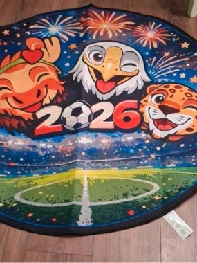 World Cup 2026 Mascot Play Mat - White